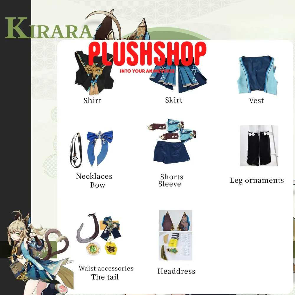 Kirara Cosplay Costume Full Set - Image 5