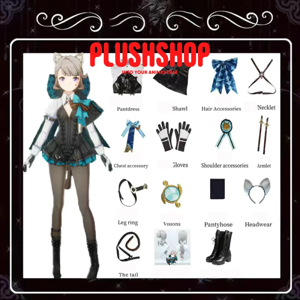 Lyney & Lynette Cosplay Outfit Clohes Wig - Image 7