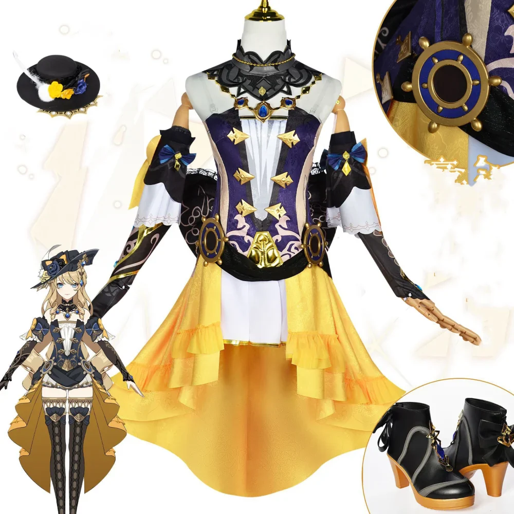 Genshin Impact Navia Cosplay Costume Full Set