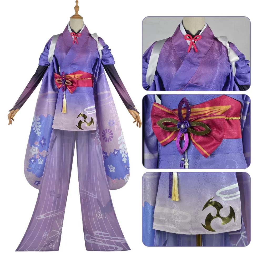 Genshin Impact Raiden Cosplay Outfit Clothes Full Set