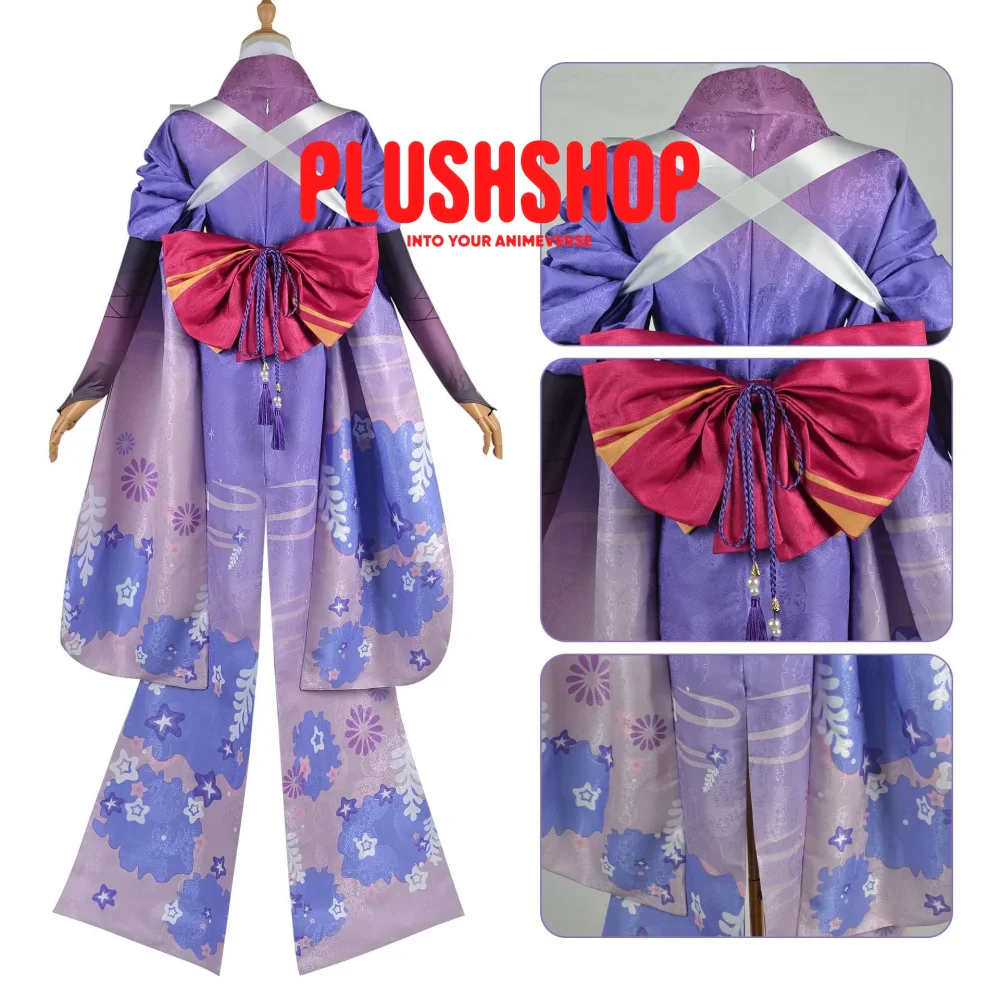 Genshin Impact Raiden Cosplay Outfit Clothes Full Set - Image 2