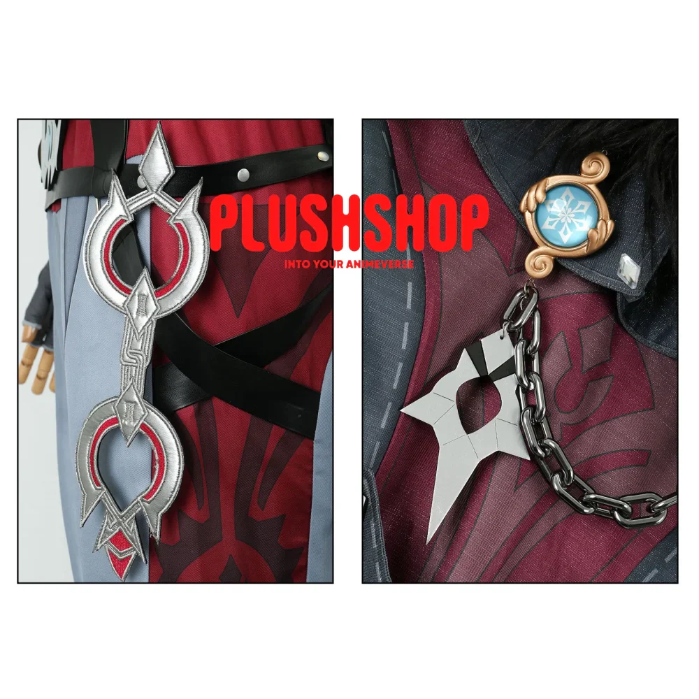 Genshin Impact Wriothesley Cosplay Outfit Clohes Wig - Image 10