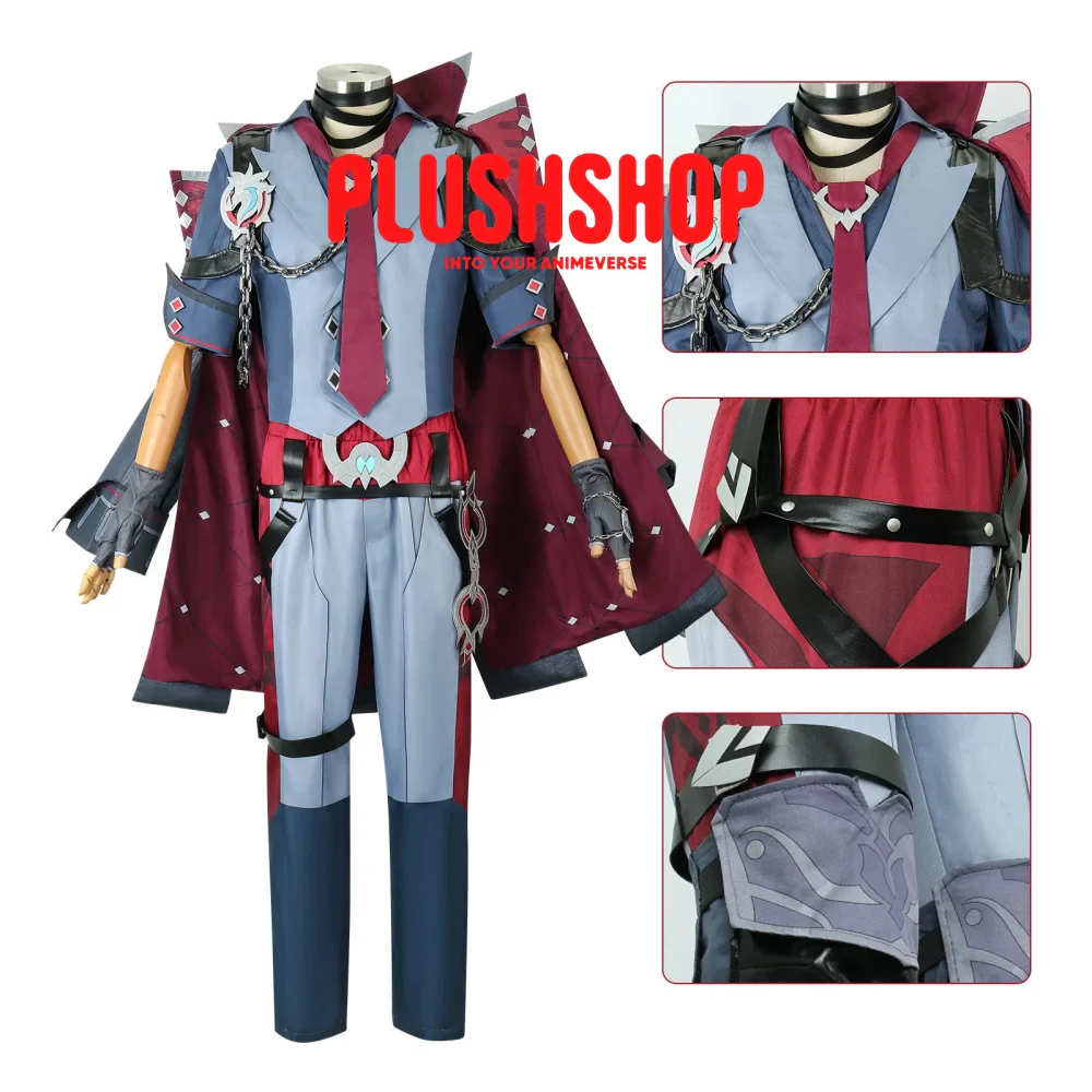 Genshin Impact Wriothesley Cosplay Outfit Clohes Wig - Image 2