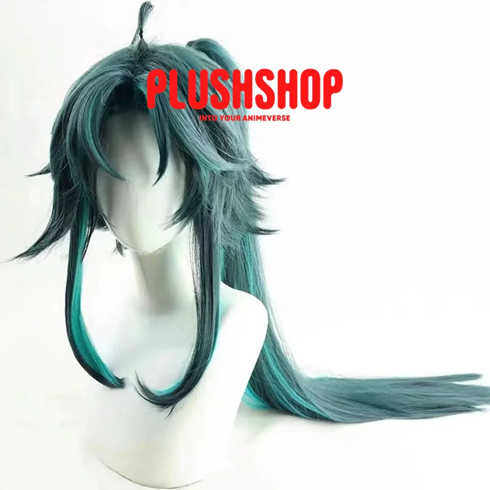 Genshin Impact Xiao Cosplay Wig Ponytail Included - Image 3