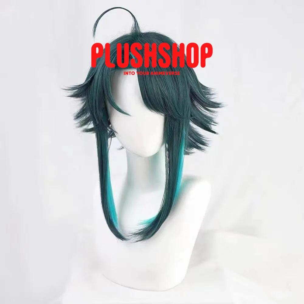 Genshin Impact Xiao Cosplay Wig Ponytail Included - Image 5
