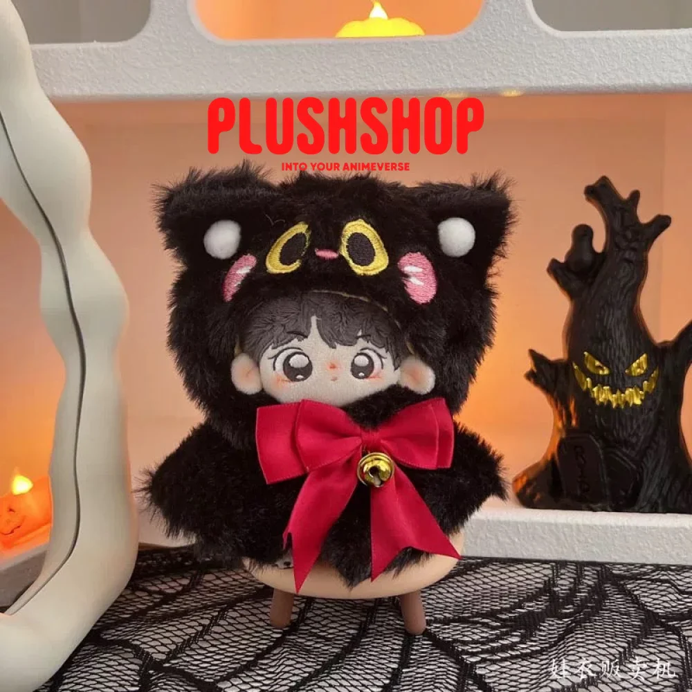 [Halloween Limited]Black Cat Bell Cape Outfit For 4IN Doll - Image 3