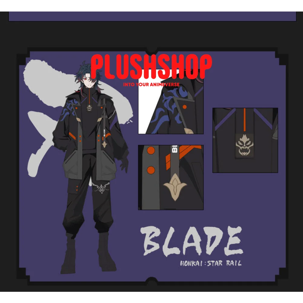 Honkai Starrail Game Character Blade Design Element Cosplay Outfit Jacket, Sweater, Pants - Image 7